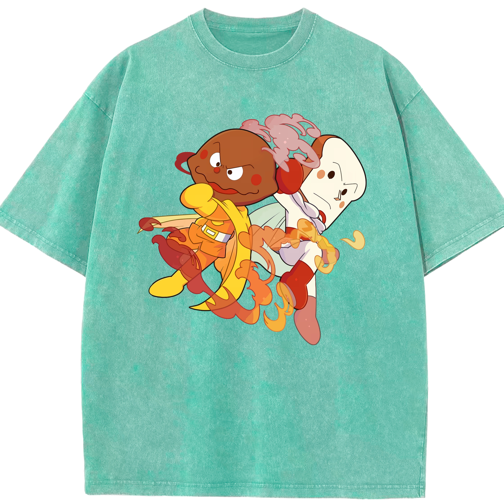（画像用） アンパンマン Anpanman 綿100% ヴィンテージ風 半袖Tシャツ（フロントプリント）